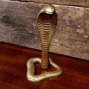 Vintage Brass Cobra Statue